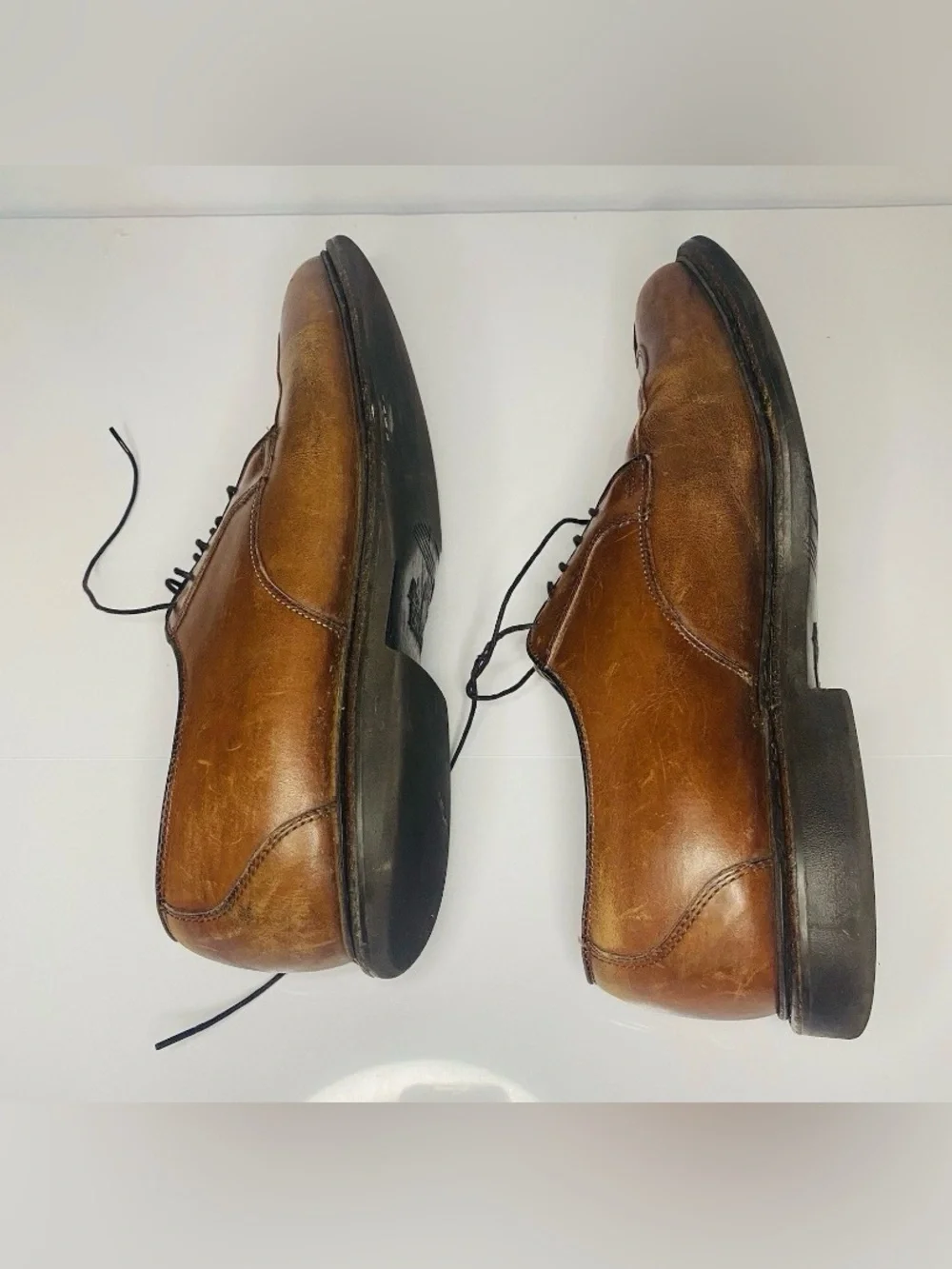 Allen Edmonds Stockbridge 1628 Brown Leather Ox Shoes Sz 11 D Made in USA